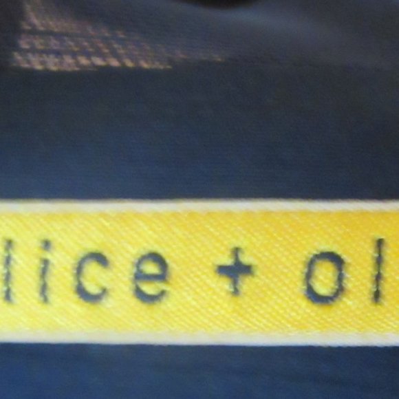 Alice & Olivia Everleigh Black/White Houndstooth Mini Dress w Sheer Back Size 12 - Picture 6 of 6